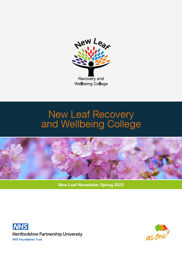 Spring 2022 Newsletter - New Leaf Recovery and Wellbeing College